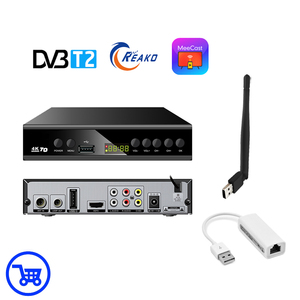 Afrika popüler STB destek çoklu diller DVB-T2 TV dijital tuner ücretsiz hava MeeCast HD DVB T2 alıcı Set Top Box - Product Image 1