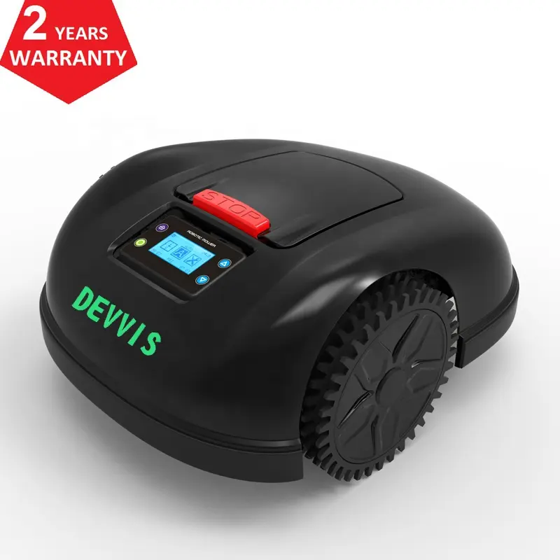 Envío gratis para la UE DEVVIS WiFi App control giroscopio navegación automático césped robot cortacésped E1600T con 300m de cable + 24 Uds hoja