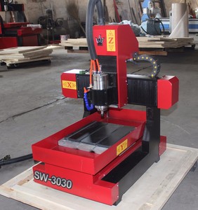 济南台式3030数控路由器低迷你价格木路由器，具有易于操作的DSP Mach3数控工作室控制系统 - Product Image 2
