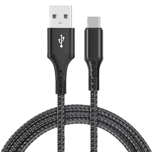 厂家批发USB C型快速充电数据编织鱼网设计尼龙1m价格便宜三星安卓设备 - Product Image 1
