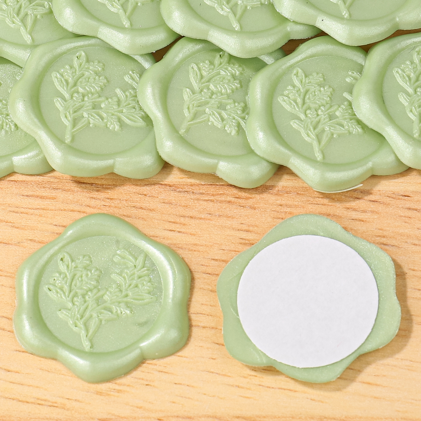 New embossed twigs-fruit green
