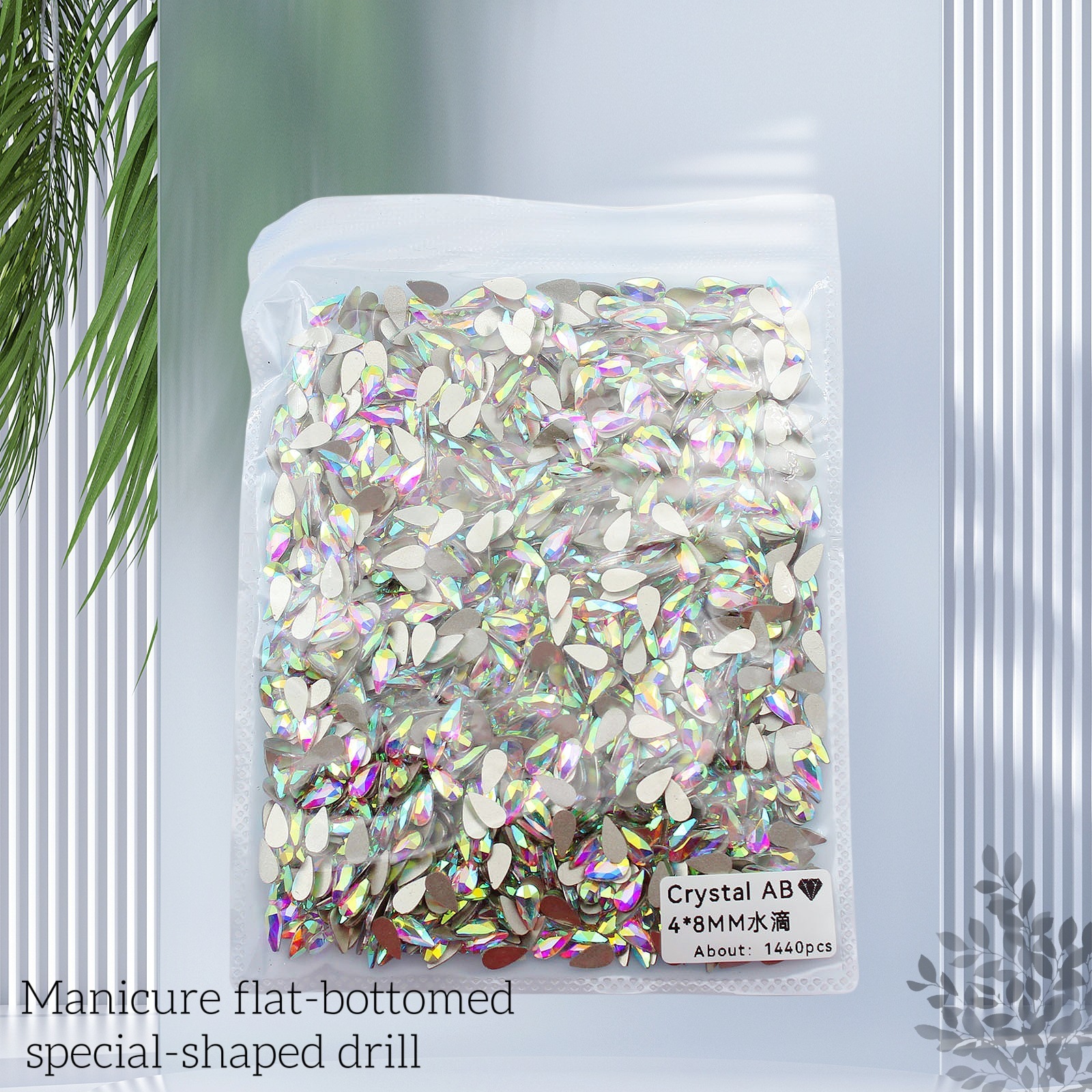 Goutte d'eau en cristal ab 4*8mm