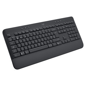 Teclado inalámbrico de tamaño completo Logitech Signature K650 Comfort con reposamuñecas BLE Bluetooth o receptor USB Logi Bolt - Product Image 1