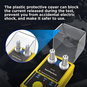 Probador de bujías ajustable de 0 a 6000rpm con dos enchufes de bujías de 100-240V Herramientas de vehículo para bujía de 14mm/16mm - Product Image 5