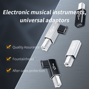 マルチデバイスサポート急速充電タイプCオスからUSB BメスアダプタコンバータタイプBコネクタ電気ピアノプリンタ用 - Product Image 2