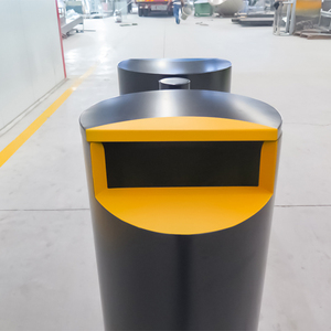 Cubo de basura de clasificación personalizada, papelera de separación de desechos de Metal, acero al aire libre, reciclaje