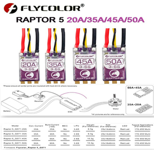 RAPTOR5 20A ~ 50A Бесщеточный Регулятор скорости для RC FPV гоночных Дронов и квадрокоптеров устройство дистанционного управления - Product Image 2