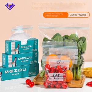 LDPE bao bì thực phẩm <span class=keywords><strong>Zip</strong></span> khóa túi, in dây kéo nhựa cho bánh mì mát lưu trữ túi - Product Image 4