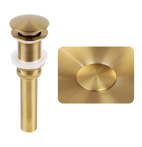 现代圆形浴室容器水槽不锈钢盆，带弹出式排水器 - Product Image 4