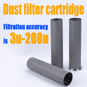 LIANDA Filter OD 63 mm SS904L 2 Micron Pleated Metal Fiber Filter Cartridge - Process and Culinary Steam <strong>Filtration</strong>