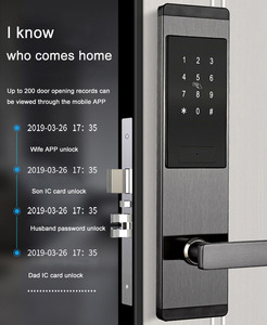 Yeni varış TT kilit App ble şifreli kilit akıllı elektronik dış kapı kilidi wifi USB güç bağlantı noktası - Product Image 2