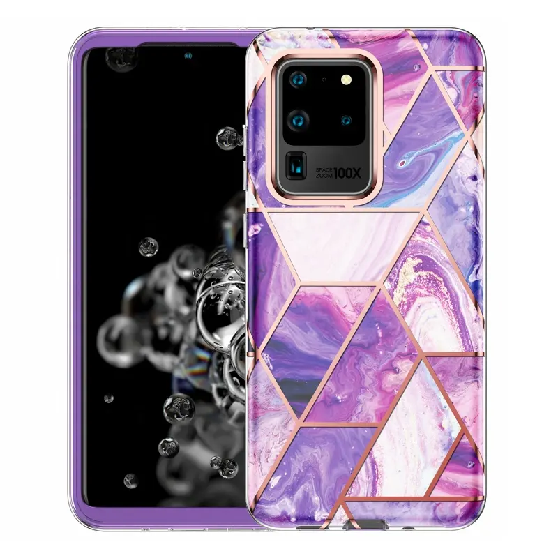 Para Samsung Galaxy S24 S23 Ultra S22 Pro S21 S20 Series Marble Phone Case Moda Marble Z Flip 5 Z Flip 4 Protective Case