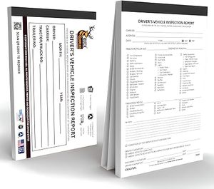 Driver's Vehicle Inspection Report (Pre- &amp; Post-Trip) Book Format 2-Ply Carbonless 5.5&quot; X 8.5&quot; 35 Sets of Forms - Product Image 4