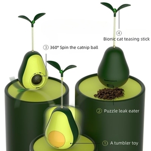 Venta al por mayor Catnip Snack aguacate en forma de Catnip juguetes para gatitos masticar dientes limpieza gato morder vaso Juguetes - Product Image 3