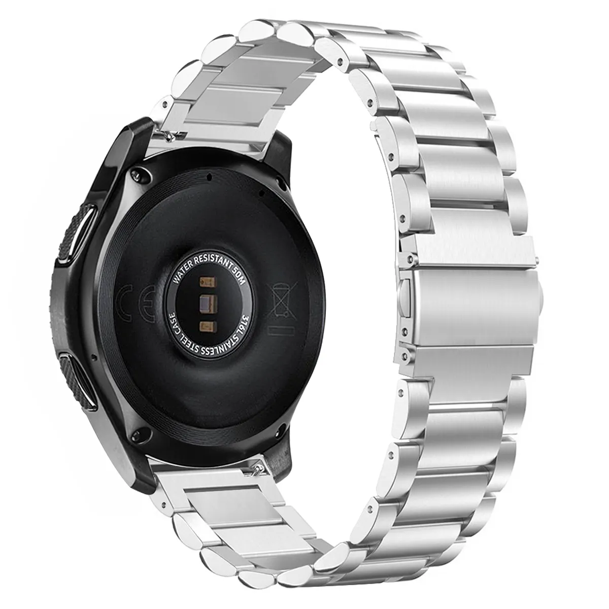 20mm 22mm Luxo Aço Inoxidável Smartwatch Strap Metal Bracelet Substituição Assista Bandas