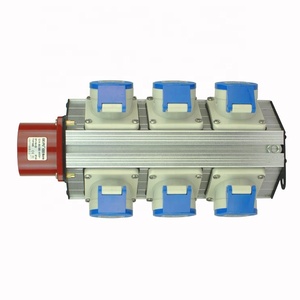 JOYRAY 6 Way Power Distribution Box <strong>Input</strong> 5Pin 32A CEE Male <strong>Output</strong> 6pcs 16A Sockets CEE Stage Power <strong>Distributor</strong> - Product Image 4