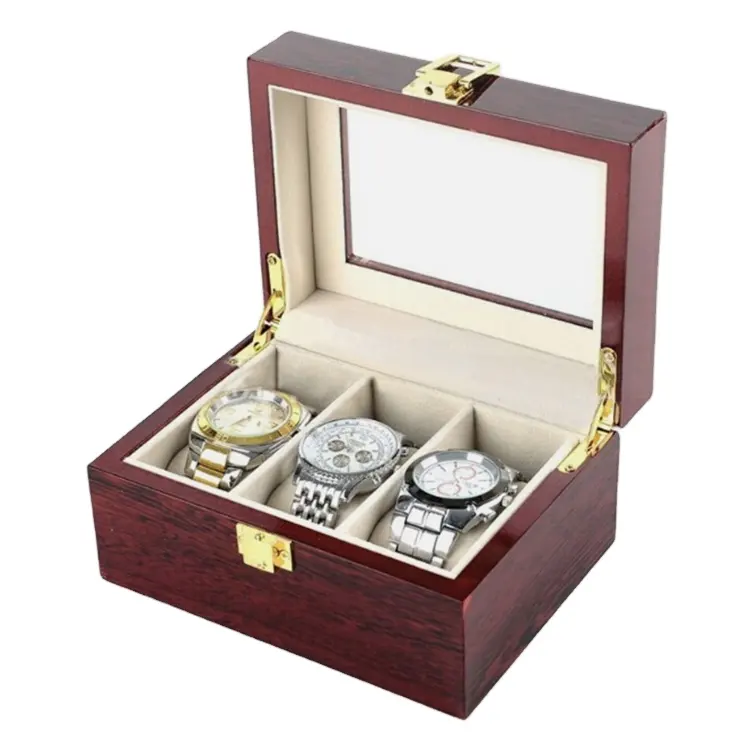 Kunden spezifische Uhr Display Aufbewahrung sbox Schmuck Sammlung Fall Organizer Halter Holz Uhren box