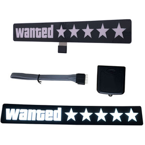 Custom EL <strong>LED</strong> Light Sign for Automobile Car Truck Blinking Animation Windshield Logo Wanted <strong>5</strong> Stars - Product Image 2