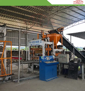 Hongfa mini planta de ladrillos pequeñas máquinas de bloques de enclavamiento de la máquina de fabricación de bloques de interbloqueo de 2, Venta caliente - Product Image 2