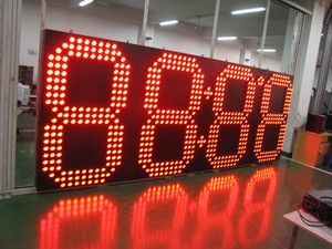 Наружные 12-дюймовые прочные цифровые светодиодные уличные часы светодиодные вывески времени и температуры для коммерческого и спортивного применения - Product Image 5