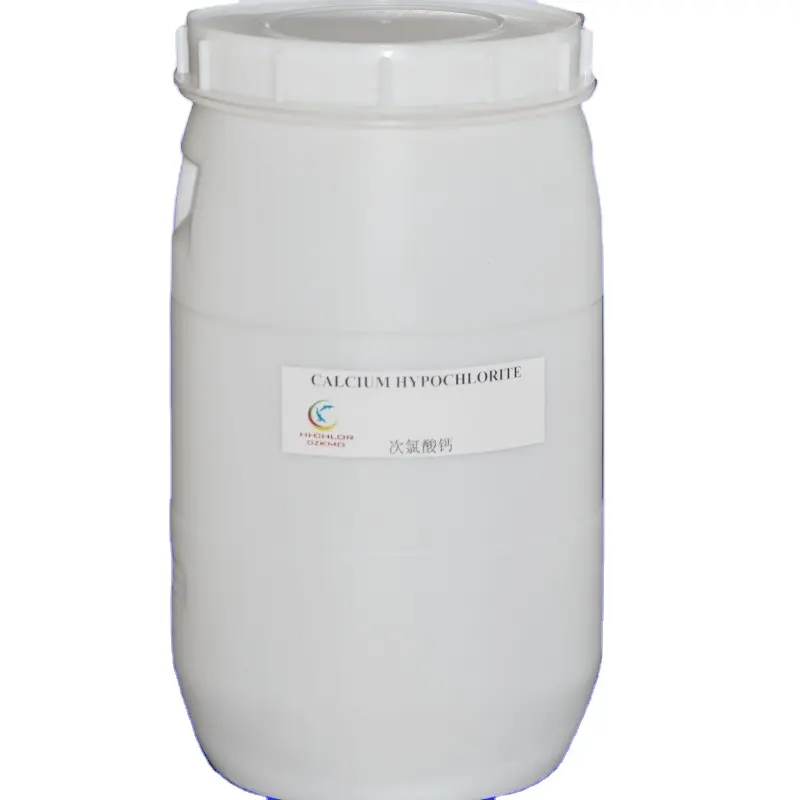Ca(ClO)2 40kg 50kg פלסטיק תוף חבילה 70% שתיית מים כימי סידן Hypochloride