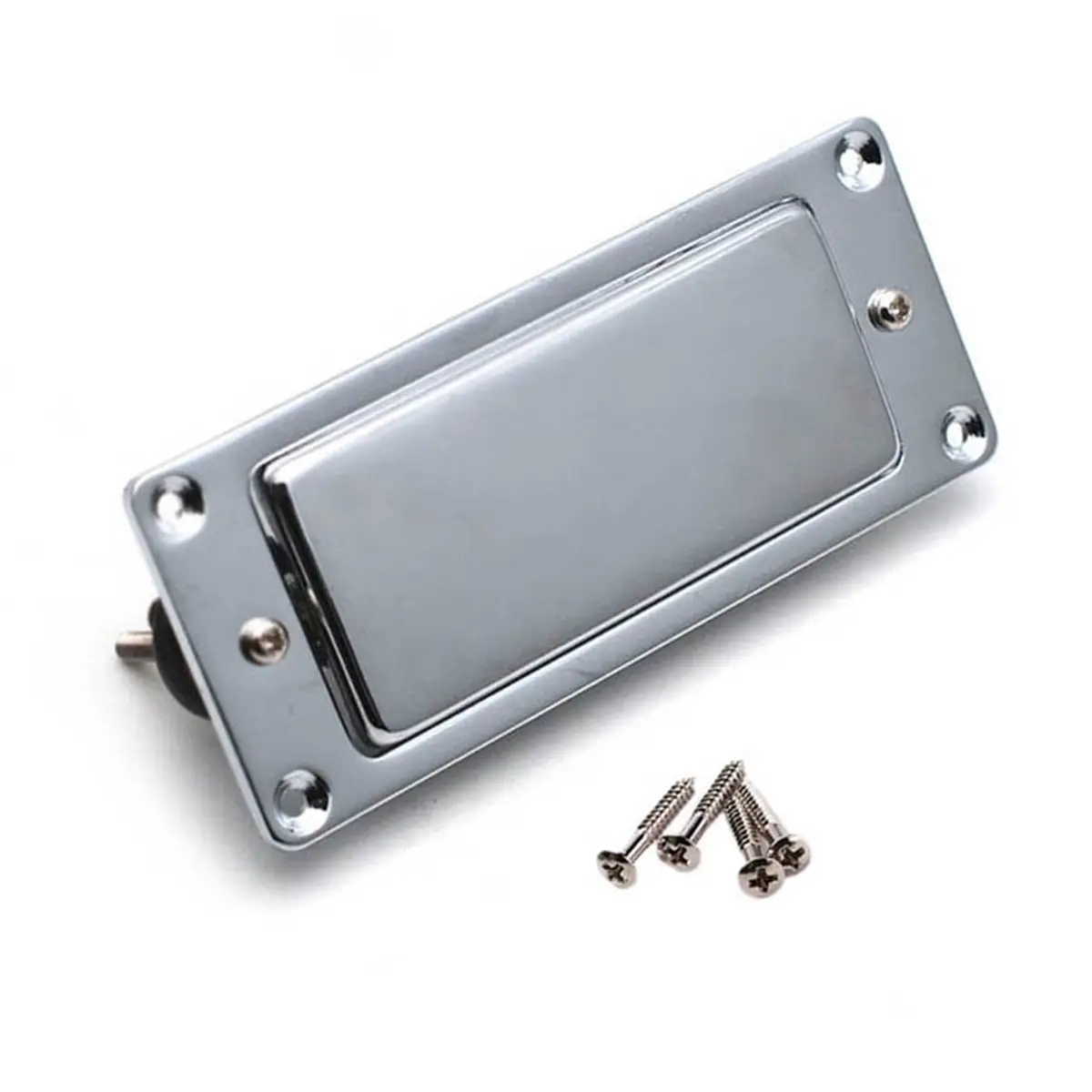 Mini caja de pastilla Humbucker para guitarra eléctrica LP, doble bobina cromada