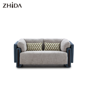 Zhida-Ensemble de canapé italien en velours gris de haute qualité, canapé 3 places de luxe design, ensemble de meubles de salon modernes dorés, ensemble de canapés 3 2 1 - Product Image 5