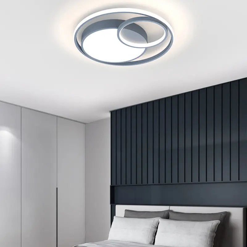 Modern minimalist bedroom lamp creative personality study art lamp dining room living room led ceiling lamp