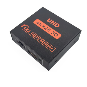 1x2 HDMI Splitter 1 en 2 Out HDMI Splitter Audio Video Distributor Box Soporte 3D y 4K HDMI Splitter Converter