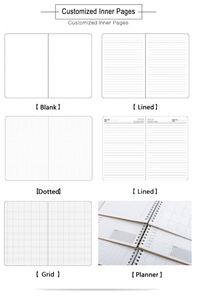 2024 nuevos productos A5 con correa elástica Pu diario cuaderno impreso marca Logo diario Bloc cuaderno de notas de cuero PU