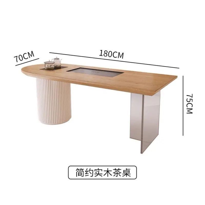 Mesa de té: 180*80*75 cm, 5 cm de grosor