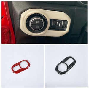 JEEP Wrangler 18แผ่นปรับไฟหน้ารถคาร์บอน, อุปกรณ์เสริมสำหรับไฟหน้าคอนโซลกลางซ้าย - Product Image 3