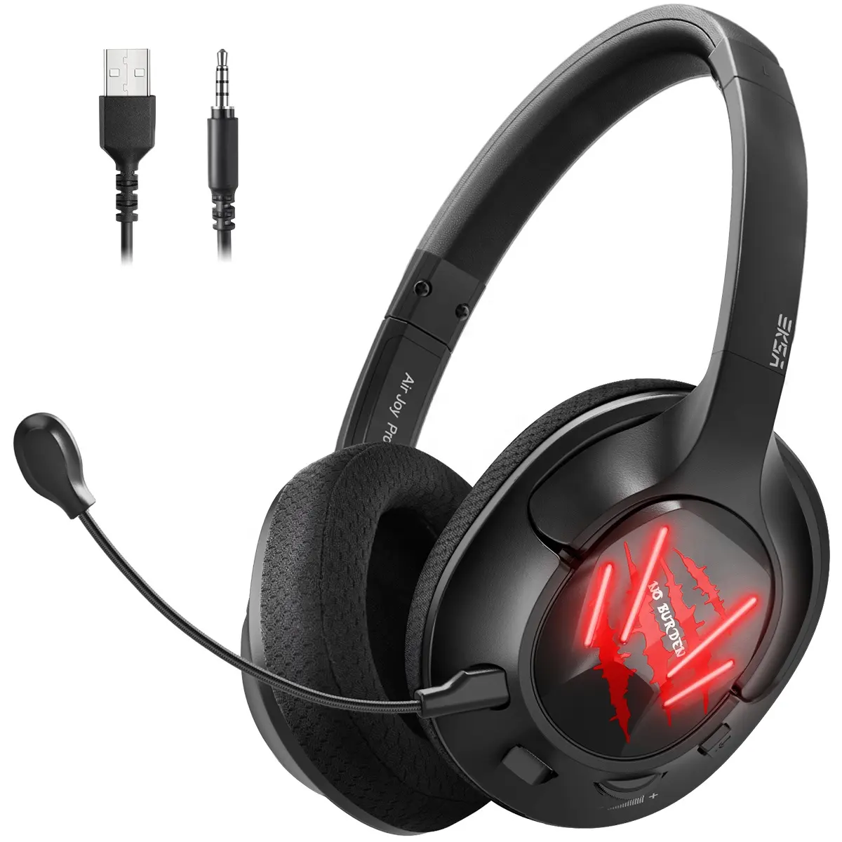 Lightest EKSA E3 Air Joy Pro Gaming Headphones 7.1 Surround Sound Over ear Gaming Headset For XBOX Switch Phone