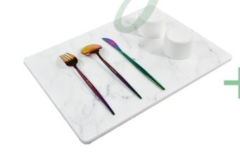 แผ่นรองจานทำจากหินไดอะโทไมต์