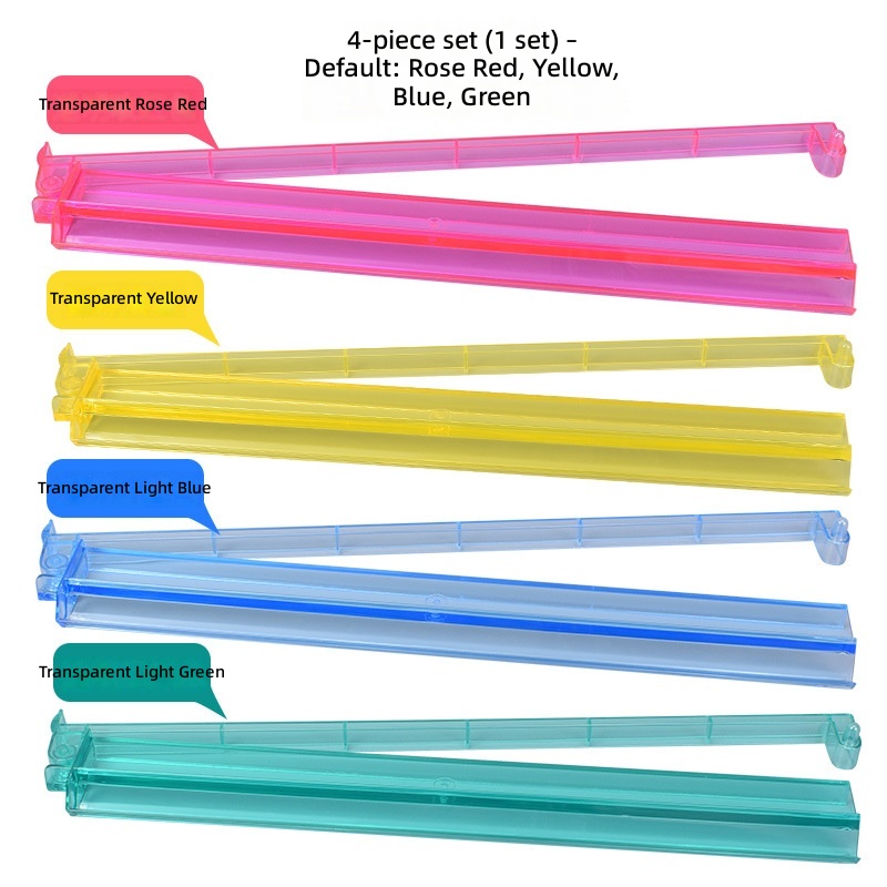 Lot de 4 - rose rouge-jaune-bleu-vert