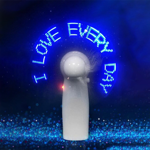 <strong>Programmable</strong> Led Custom <strong>Message</strong> Handheld Mini <strong>Fan</strong> Portable Handy Battery Light Led Effect Hand <strong>Fan</strong> Logo With Led Light - Product Image 3