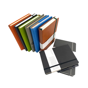 Großhandel Custom ized Printed Logo Hardcover Notizbuch A5 A6 Wasserdichtes Leder Journal Notizbuch mit Gummiband