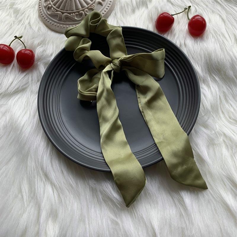 ริบบิ้นโบว์สีเขียวผลไม้ขนาดใหญ่