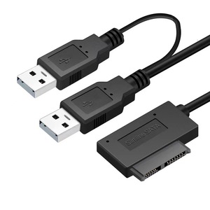 USB 2.0至SATA 6 + 7 13引脚USB至SATA超薄电缆线，用于笔记本外部硬盘驱动器硬盘盒笔记本DVD - Product Image 5