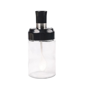 250ml Glass <strong>Spice</strong> <strong>Jars</strong> with Spoon Seasoning Storage Container Glass Cookware <strong>Spice</strong> <strong>Jar</strong> with Plastic Lid - Product Image 6