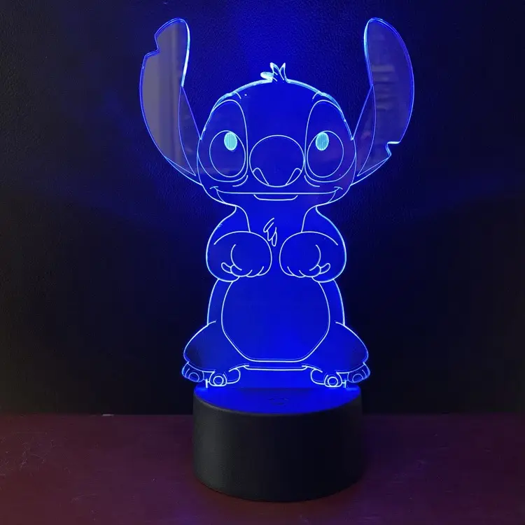 Mini lampe Illusion 3D personnalisée, Base de bureau USB noël Led veilleuse pour acrylique