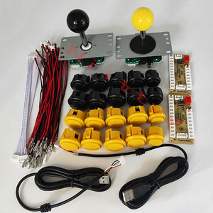 2 игрока DIY USB аркадный комплект с нулевой задержкой SANWA Джойстик кодировщик 30-кнопочный ПК Raspberry Pi BSF доска пластиковый материал