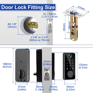 Camakt người bán tốt nhất thông minh Bàn phím điện tử <span class=keywords><strong>deadbolt</strong></span> <span class=keywords><strong>Keyless</strong></span> nhập wifi Door Lock cho cửa kính - Product Image 5