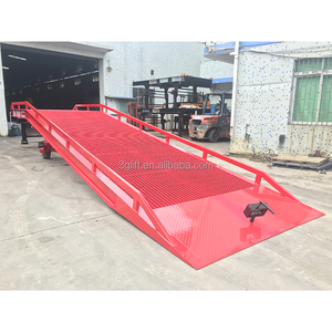 6t-15t rampa hidráulica carregamento móvel quintal rampa 6000kg <span class=keywords><strong>Dock</strong></span> Leveler móvel recipiente móvel empilhadeira carregamento rampas