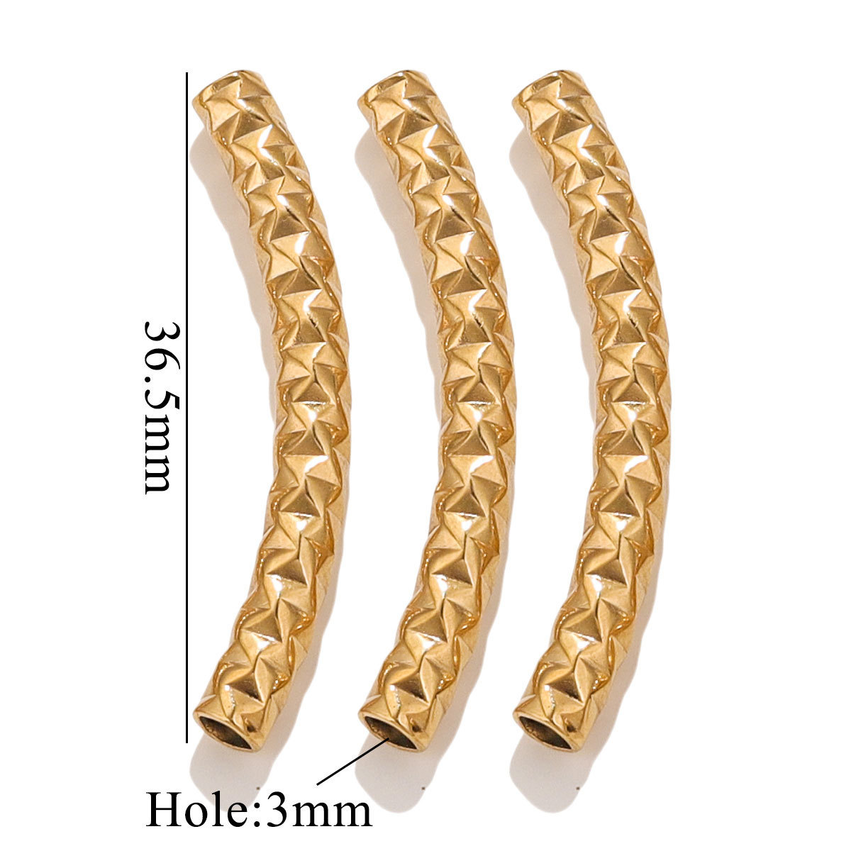 Trou de fixation 3 mm * 36,5 mm - Or