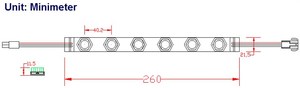 SMD3030 6leds 7.2 w/adet Dc24v Ce ROHS onaylı ince afiş işaretleri için ışık kutusu aydınlatma Led sert şerit modülü - Product Image 5