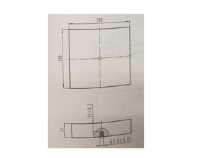 Ultrasonik test blokları her türlü malzeme STB-N1 kalibrasyon bloğu - Product Image 1