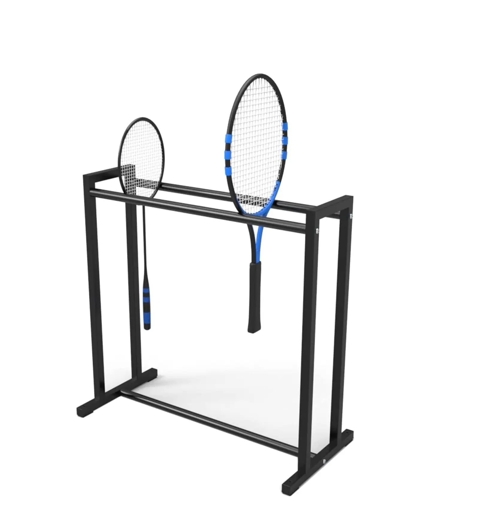 Badminton Raquete Display Stand Carrinho removível para raquete tênis e raquete Badminton
