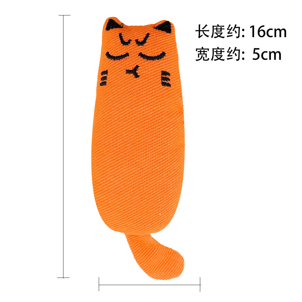 Chat en lin orange