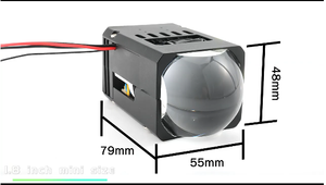 LED Matrix ไฟหน้าต่ำโปรเจคเตอร์ LED 1.8นิ้ว55W Bi LED Projector เลนส์สว่างมาก - Product Image 2
